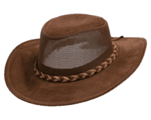 Suede Leather Outdoor Hat