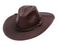 American Made Leather Hiker Hat