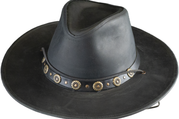 Henschel Dakota Cowhide Leather Western Hiker Hat