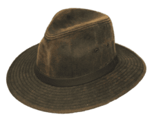 Waxed Cotton Safari Outdoor Hat