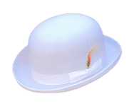 Henschel Felt Derby Hat With Feather