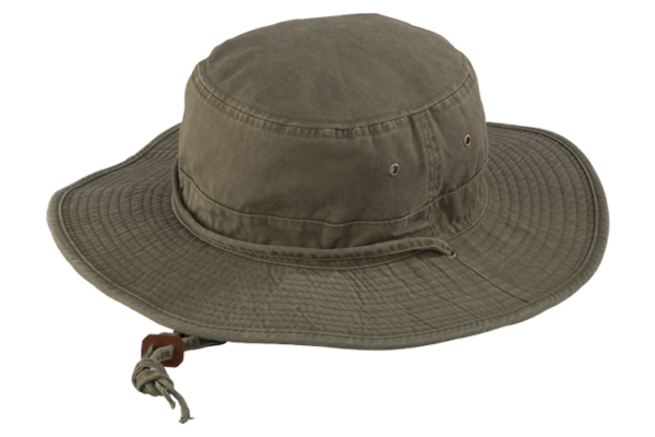 Wide Brimmed Washed Cotton Bucket Hat