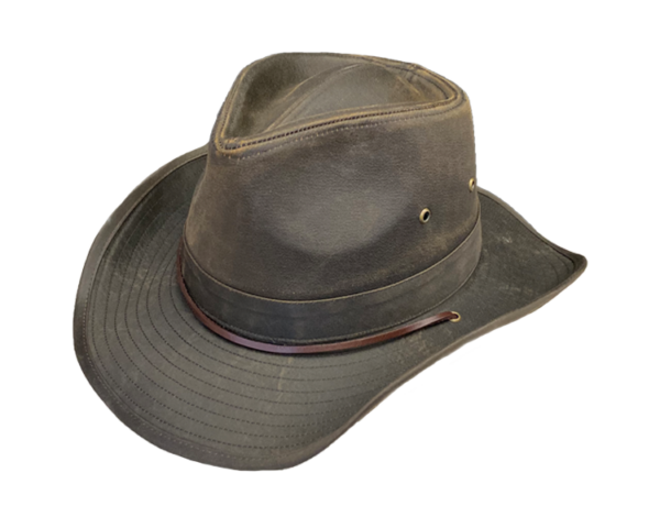 Waxed Cotton Outdoor Western Hat