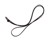 Brown leather strap with a loop.