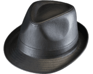 Henschel Leather Fedora Hat