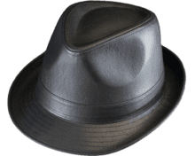Henschel Leather Fedora Hat
