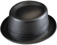 Henschel Leather Porkpie Hat