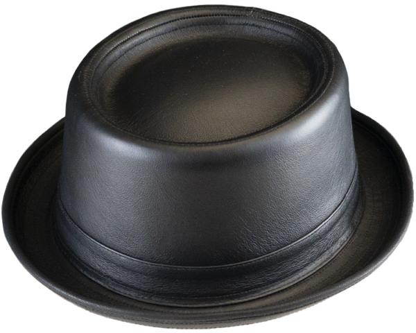 Henschel Leather Porkpie Hat