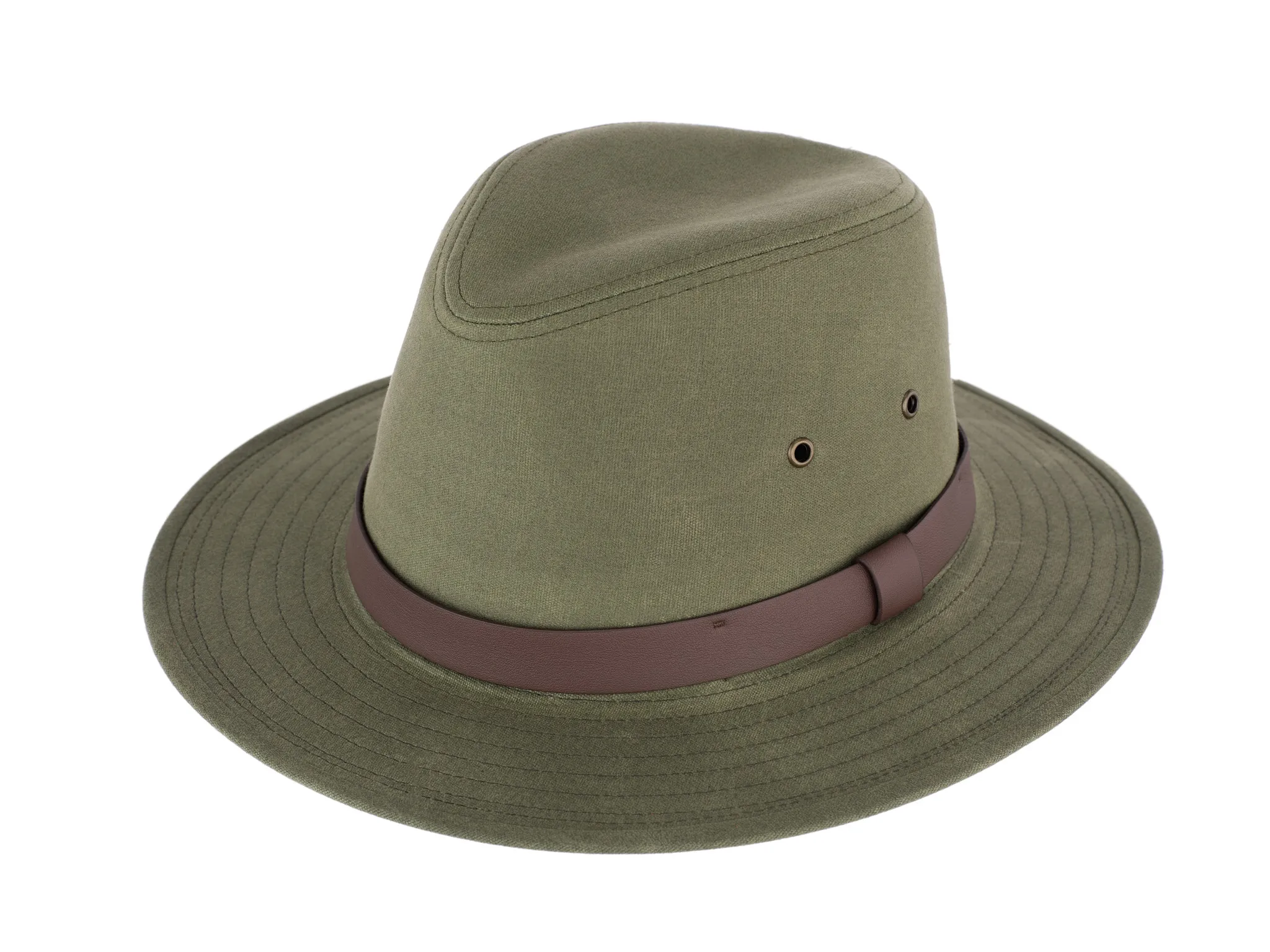 AT LAST&CO SAFARI HAT 7 1/2 カーキ Allgood Waxed Cotton Safari Hat - Henschel Hats