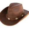 Miramichi Dakota Leather Cowhide Hat